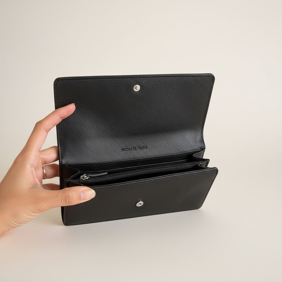 Michael Kors Black Continental Wallet - Picture 2 of 4